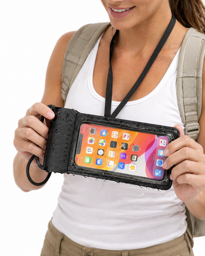 Keep Your Phone Dry IPX8 Waterproof Travel Pouch