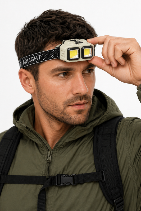 Hands-Free Storm Ready USB-C Headlamp