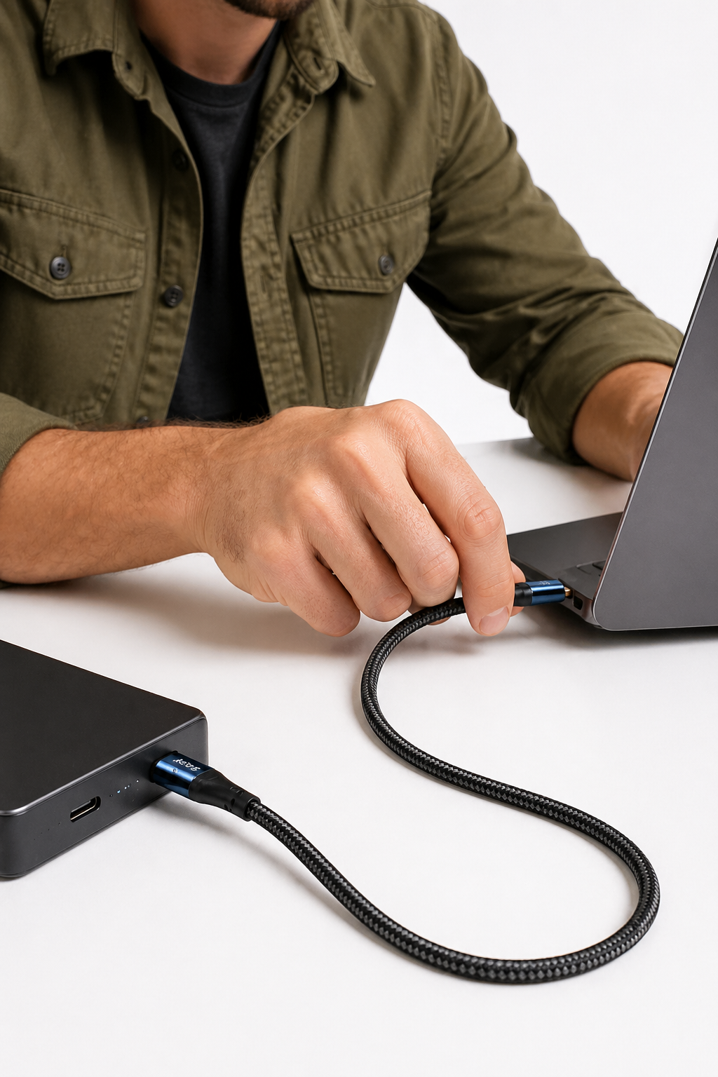 Power Faster 240W USB-C Travel Charge Cable