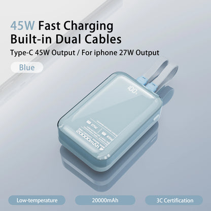 20,000mAh Power Backup Bank with Built-In Cables - image 13