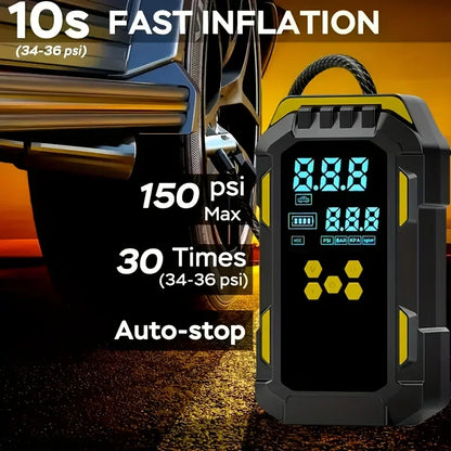 12V Roadside Emergency Jump Starter & Air Compressor - image 2