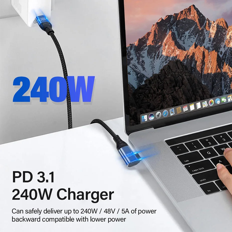 240W USB-C Fast Charge Cable for Travel Charger Kits - image 8