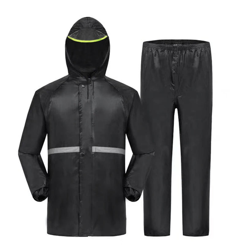 2-Piece Reflective Rain Suit for Storm Readiness