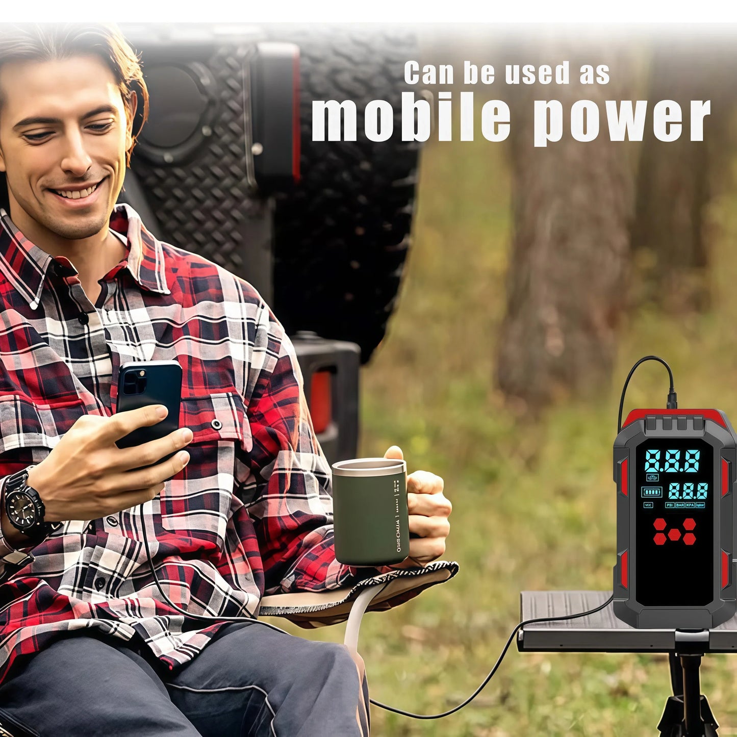 12V Roadside Emergency Jump Starter & Air Compressor - image 5