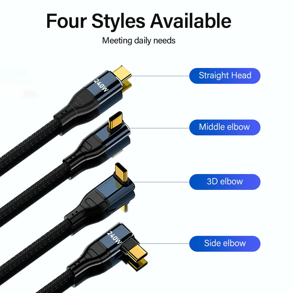 240W USB-C Fast Charge Cable for Travel Charger Kits - image 3