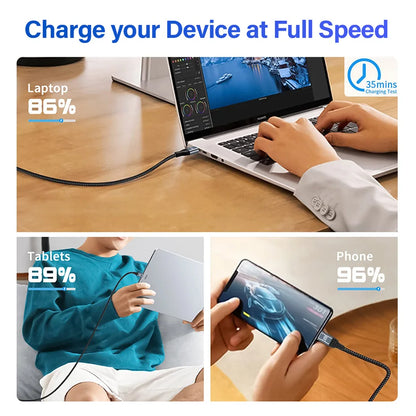 240W USB-C Fast Charge Cable for Travel Charger Kits - image 14
