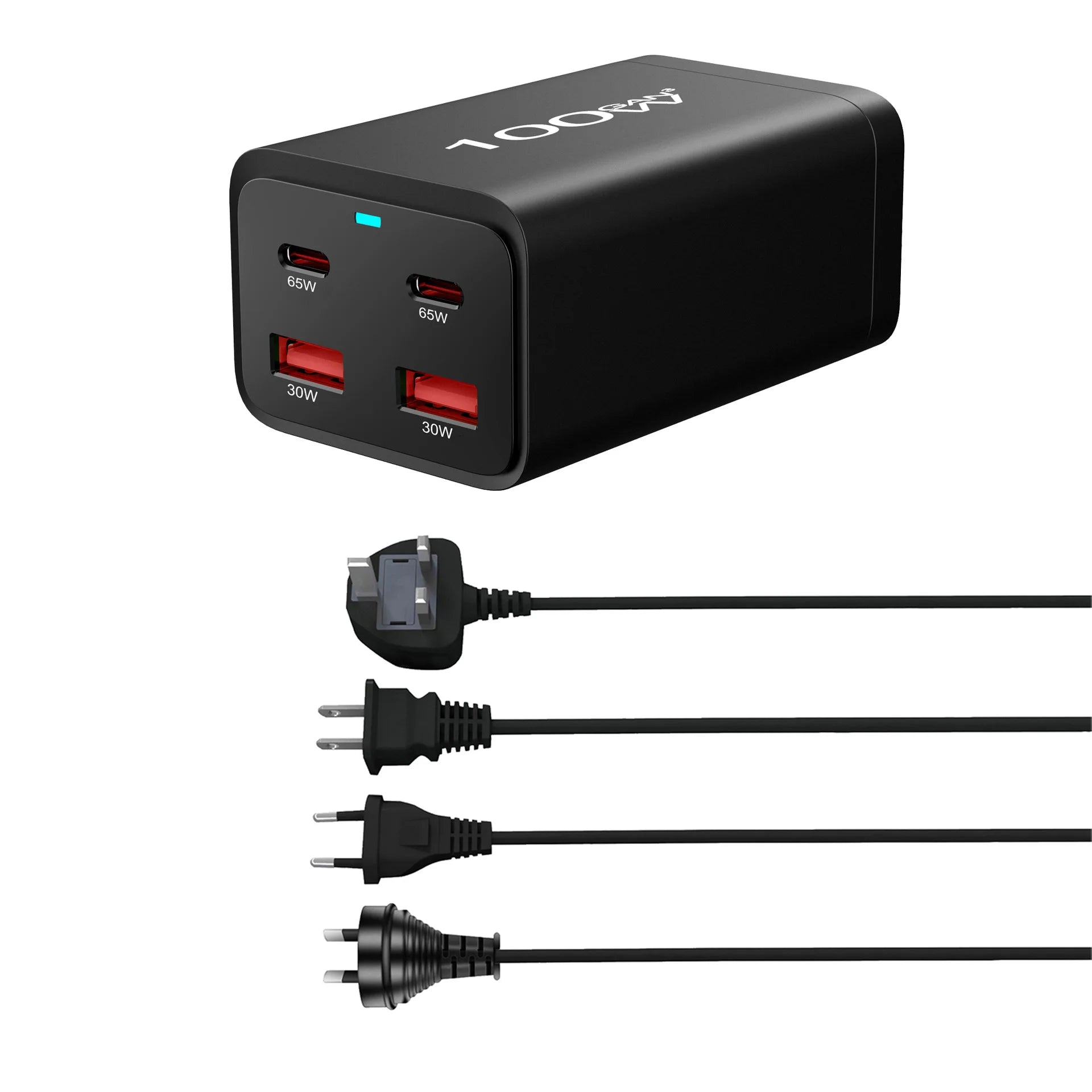 100W 4-Port GaN Travel Charger for Power Backup - image 7