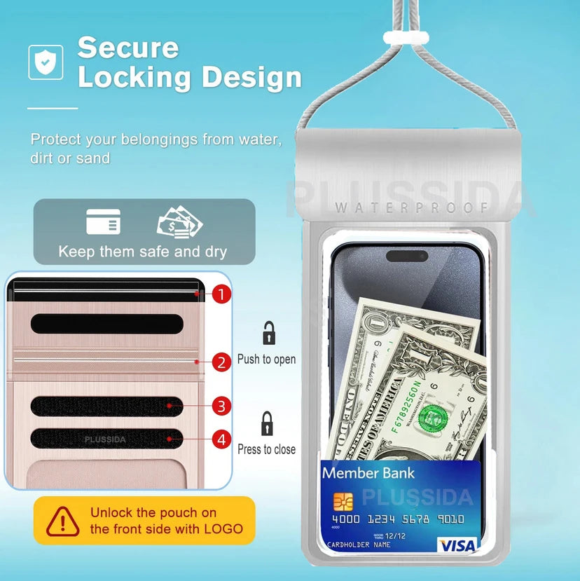 IPX8 Waterproof Phone Pouch for Travel and Rain - image 3