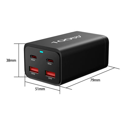 100W 4-Port GaN Travel Charger for Power Backup - image 6